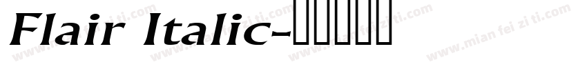 Flair Italic字体转换